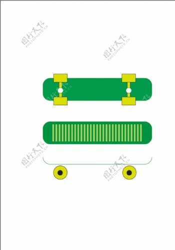 一个滑板车