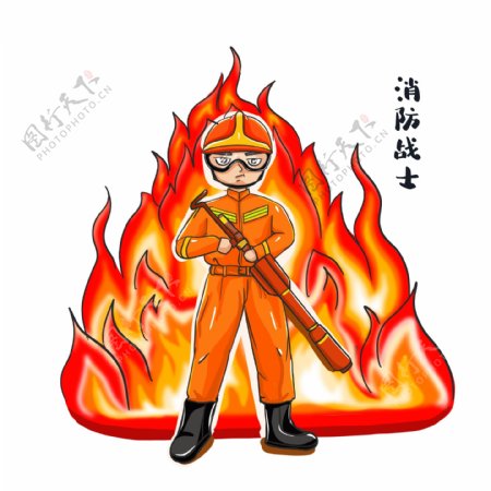 中国消防员
