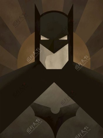 卡通英雄Batman蝙蝠