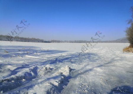 平原雪景