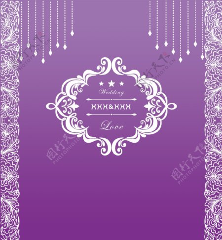 紫色喷绘背景