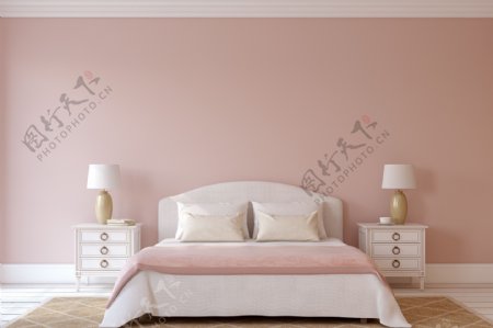 粉色卧室背景