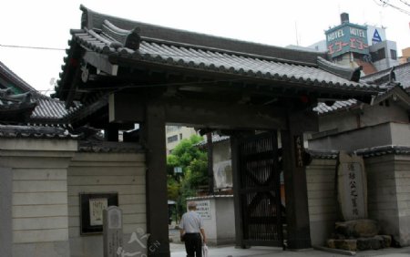 日本古建筑大门