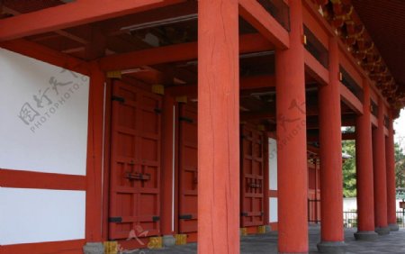 日式古建走廊