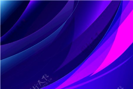 蓝色紫色背景插图