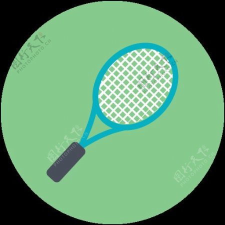 网球拍运动图标