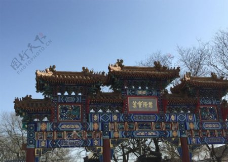 楼牌古风中国风建筑地标背景素材