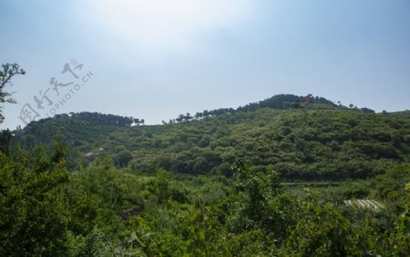 农村大山风景照片