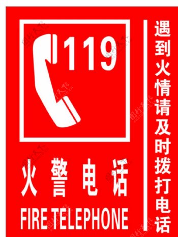 火警严禁烟火119标识