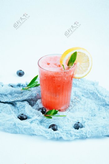 西瓜汁果汁饮品饮料背景素材