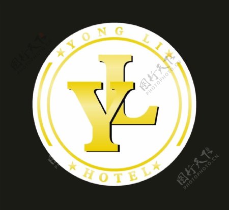 标志logo设计YL字体