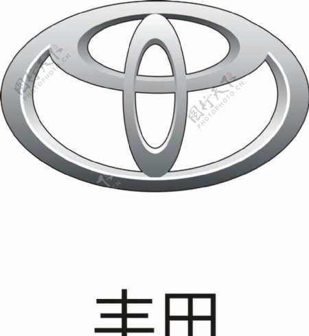 丰田车标矢量图