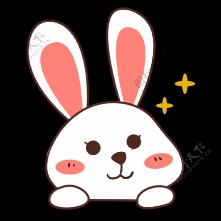 卡通兔子动物可爱兔子素材