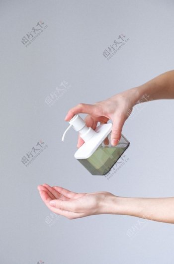 洗手液沐浴液洗手卫生背景素材