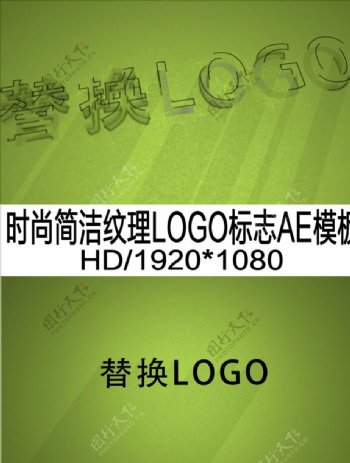 时尚简洁纹理LOGO演义模板