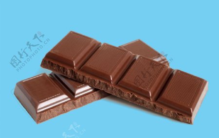 巧克力块美食图片