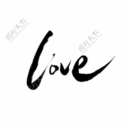 LOVE字体字形主题海报素材图片