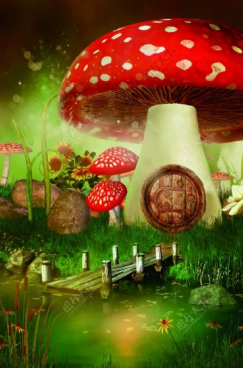 蘑菇屋图片