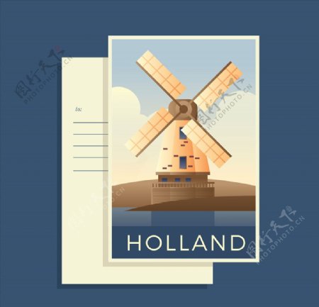 旅游地标邮票图片