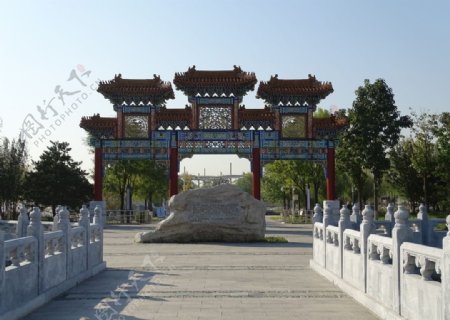 北京园大门图片