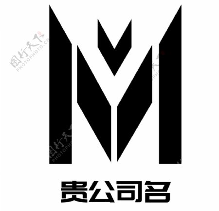 M字logo设计图片