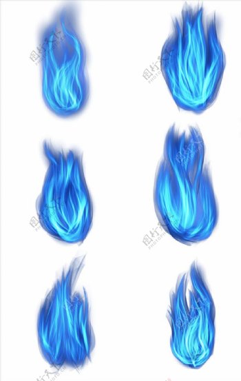 蓝色火焰图片
