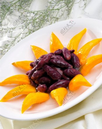 金瓜紫薯图片