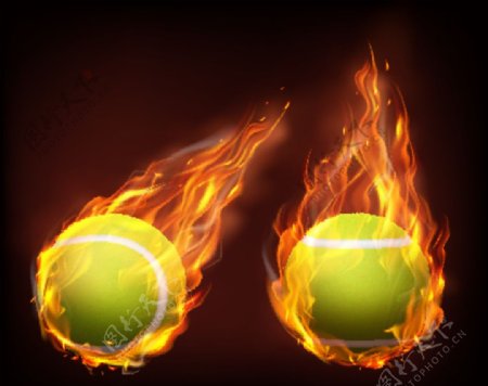飞火网球背景图片