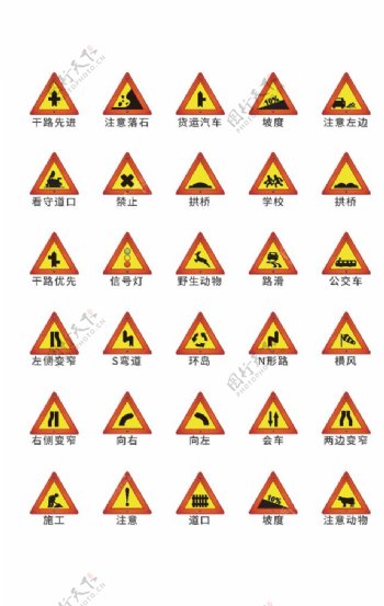 道路交通禁止标志图片