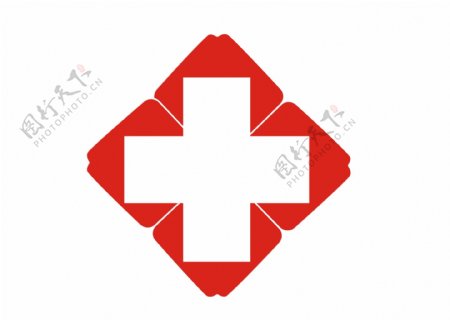 手绘红十字标志图片