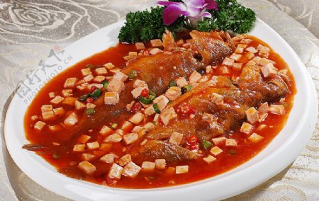 豫菜玉兰特色鱼面巾图片