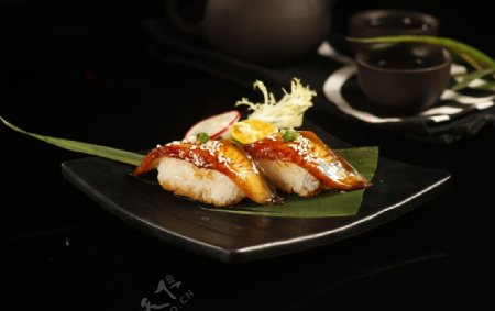 日料寿司美食鳗鱼寿司图片