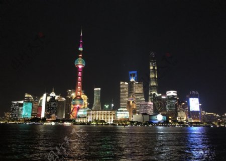 上海外滩灯光图片
