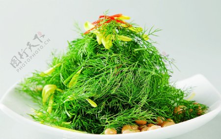 浙菜龙须金豆图片