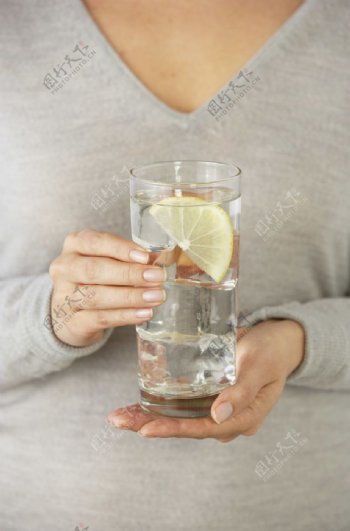 柠檬水饮料饮品背景素材图片