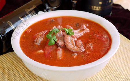 河鲜番茄江团汤图片