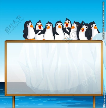 卡通企鹅图片
