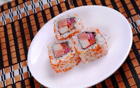 日韩料理海鲜沙律花卷图片
