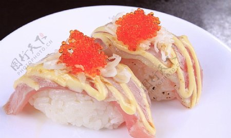 火焰金枪鱼寿司图片
