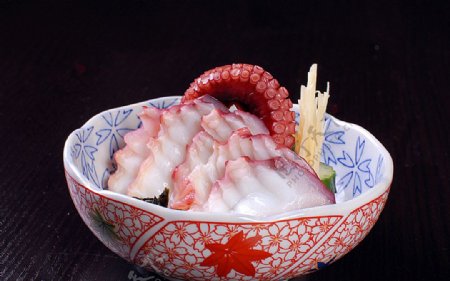 日韩料理八爪鱼醋物图片