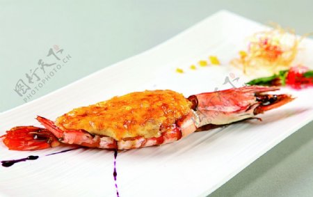 徽菜法式奶油锔大虾图片