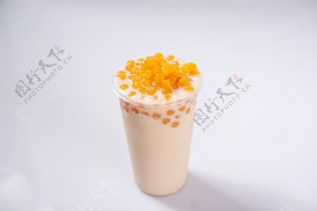 芒果珍珠奶茶图片