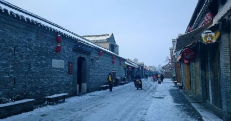 东关街雪图片